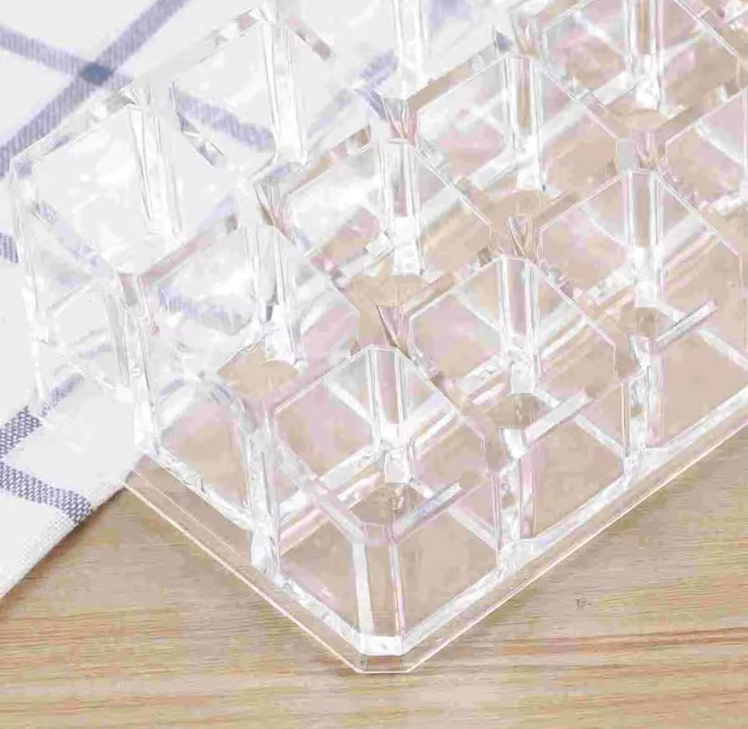 Lipstick Display Stand Holder, Acrylic Lipstick Storage Box, Acrylic Makeup Organizer, Desktop Lipstick Display Storage Box, Cosmetic Nail Polish Storage Rack, Desktop Dressing Table for Lip Glaze Brushes Bottles Lipstick Display Stand Holder, Acrylic Lipstick Storage Box, Acrylic Makeup Organizer, Desktop Lipstick Display Storage Box, Cosmetic Nail Polish Storage Rack, Desktop Dressing Table for Lip Glaze Brushes Bottles
